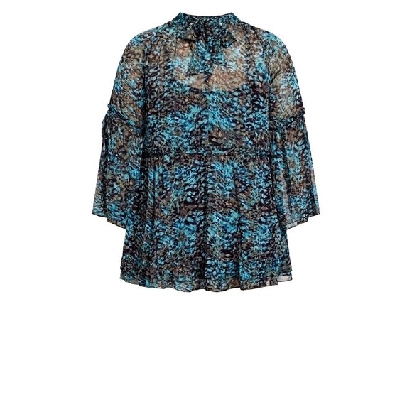 Arna York Collection Women’s TOP CAMILLE PRT Multicolor Size 20 NWT - Picture 6 of 9